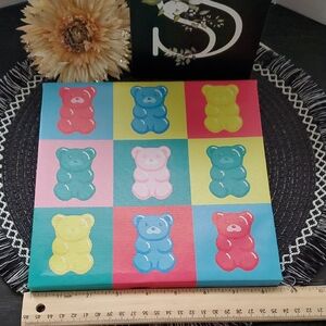 ✨️Colorful Gummy Bear Canvas Art